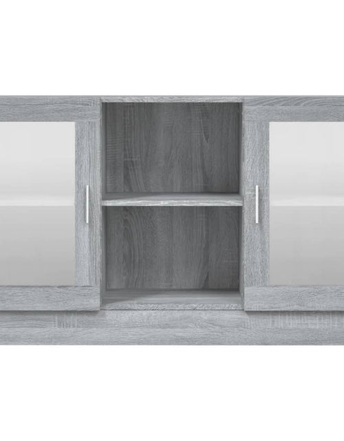 Încărcați imaginea în vizualizatorul Galerie, Dulap vitrină, gri sonoma, 120x30,5x70 cm, lemn prelucrat - Lando
