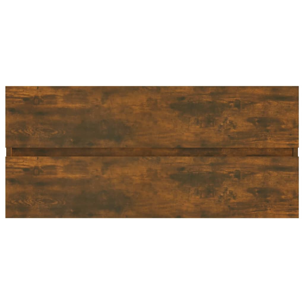 Dulap chiuvetă, stejar fumuriu, 100x38,5x45 cm, lemn prelucrat - Lando