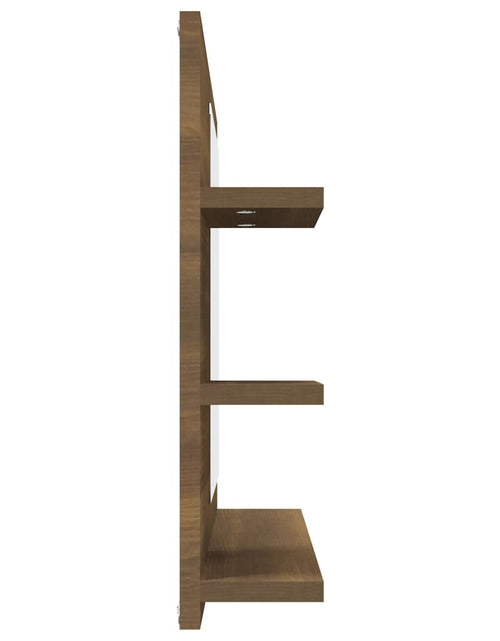Загрузите изображение в средство просмотра галереи, Oglindă de baie, stejar maro, 60x10,5x45 cm, lemn compozit - Lando
