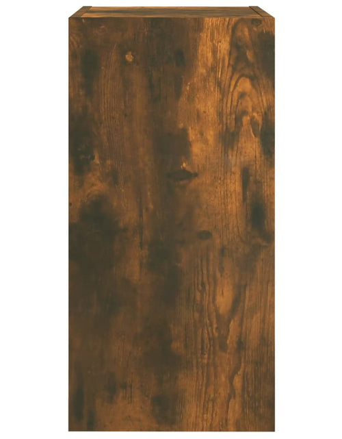 Încărcați imaginea în vizualizatorul Galerie, Comodă TV, stejar fumuriu, 30,5x30x60 cm, lemn prelucrat Lando - Lando

