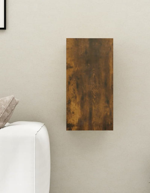 Încărcați imaginea în vizualizatorul Galerie, Comodă TV, stejar fumuriu, 30,5x30x60 cm, lemn prelucrat Lando - Lando
