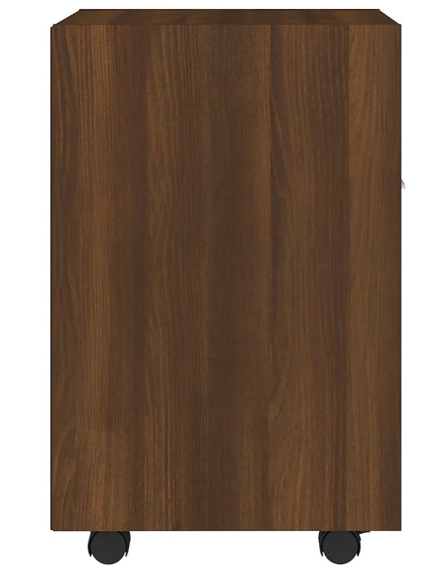 Загрузите изображение в средство просмотра галереи, Dulap lateral cu roți stejar maro 33x38x60 cm lemn prelucrat - Lando
