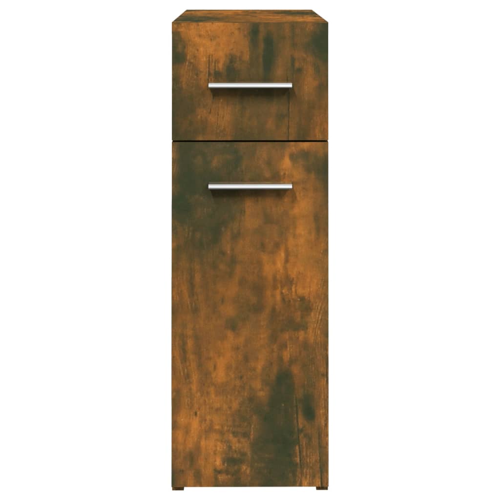 Dulap de farmacie stejar fumuriu 20x45,5x60 cm lemn prelucrat - Lando