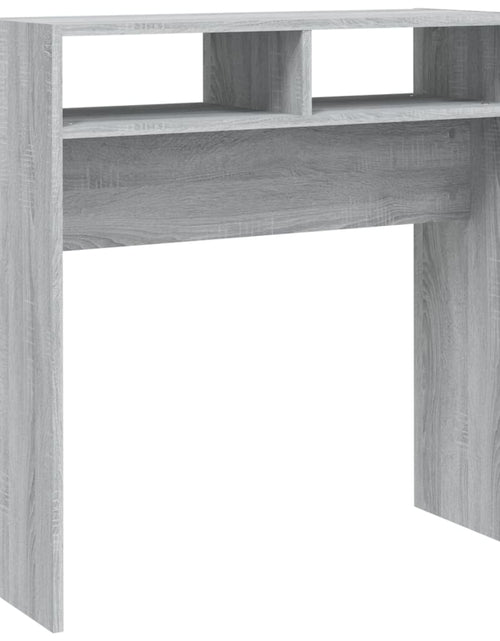 Загрузите изображение в средство просмотра галереи, Măsuță consolă, gri sonoma, 78x30x80 cm, lemn prelucrat Lando - Lando
