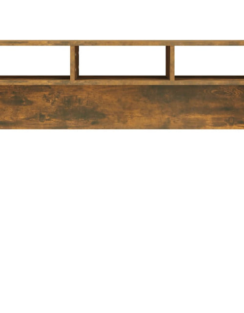 Загрузите изображение в средство просмотра галереи, Măsuță consolă, stejar fumuriu, 105x30x80 cm, lemn prelucrat Lando - Lando
