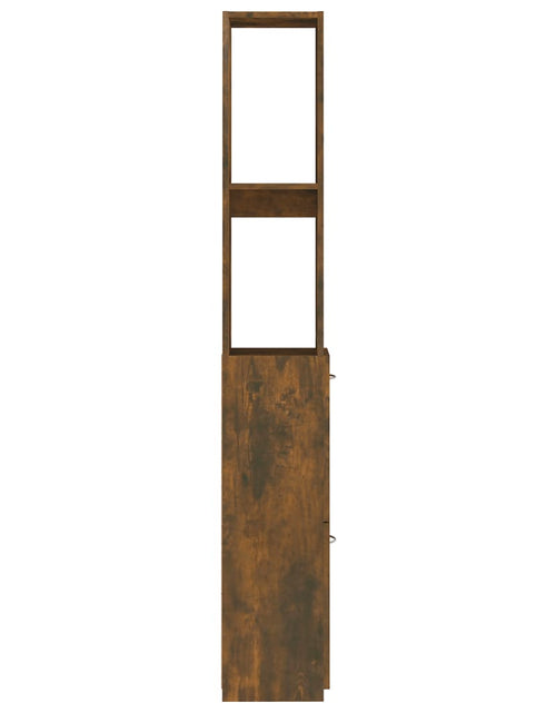 Загрузите изображение в средство просмотра галереи, Dulap de baie, stejar afumat, 25x26,5x170 cm, lemn prelucrat - Lando

