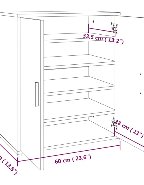 Загрузите изображение в средство просмотра галереи, Pantofar, stejar maro, 60x35x70 cm, lemn prelucrat - Lando
