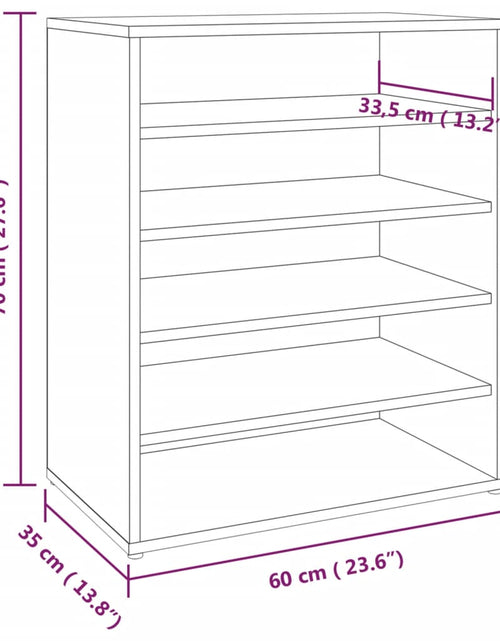 Загрузите изображение в средство просмотра галереи, Pantofar, stejar maro, 60x35x70 cm, lemn prelucrat - Lando
