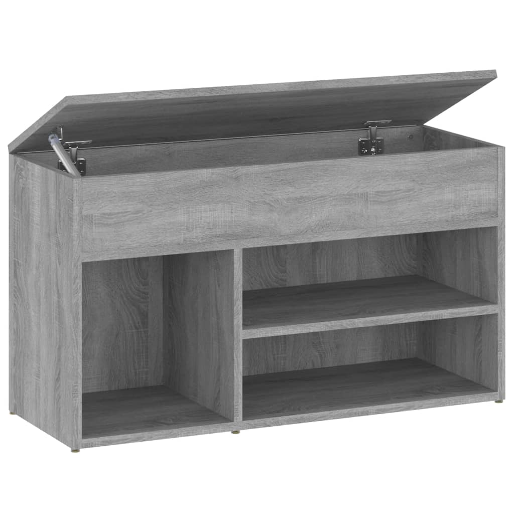 Bancă pentru pantofi stejar sonoma 80x30x45 cm lemn prelucrat Lando - Lando