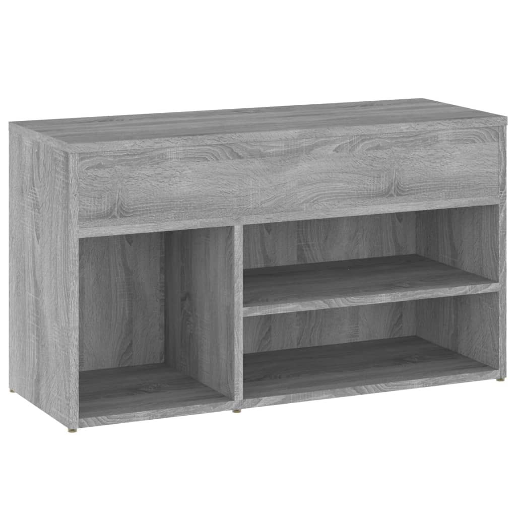 Bancă pentru pantofi stejar sonoma 80x30x45 cm lemn prelucrat Lando - Lando