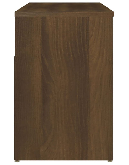 Încărcați imaginea în vizualizatorul Galerie, Bancă pentru pantofi stejar maro 80x30x45 cm lemn prelucrat - Lando
