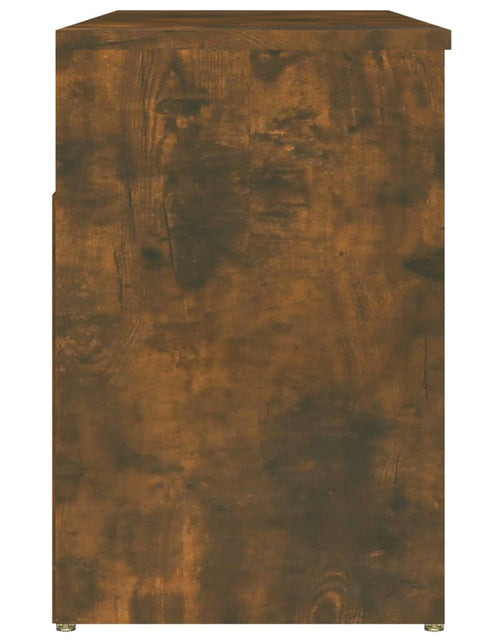 Încărcați imaginea în vizualizatorul Galerie, Bancă pentru pantofi stejar fumuriu 105x30x45 cm lemn prelucrat Lando - Lando
