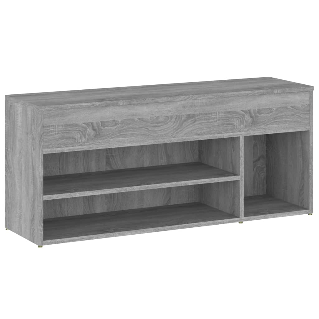 Bancă pentru pantofi gri sonoma 105x30x45 cm lemn prelucrat Lando - Lando