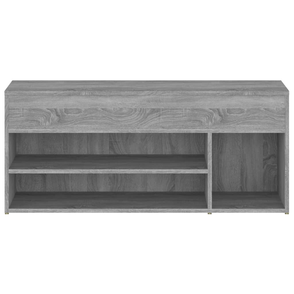 Bancă pentru pantofi gri sonoma 105x30x45 cm lemn prelucrat Lando - Lando