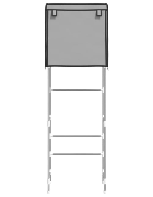 Încărcați imaginea în vizualizatorul Galerie, Etajeră deasupra toaletei 2 polițe, gri, 56x30x170 cm, fier - Lando
