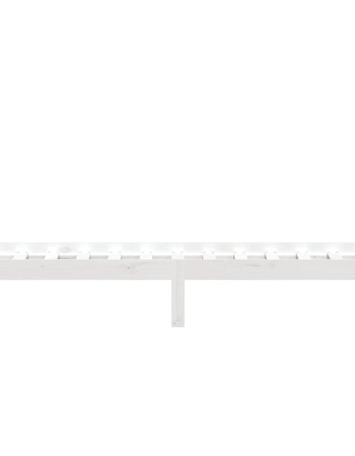 Încărcați imaginea în vizualizatorul Galerie, Cadru de pat pentru o persoană 3FT, alb, 90x190 cm, lemn masiv - Lando
