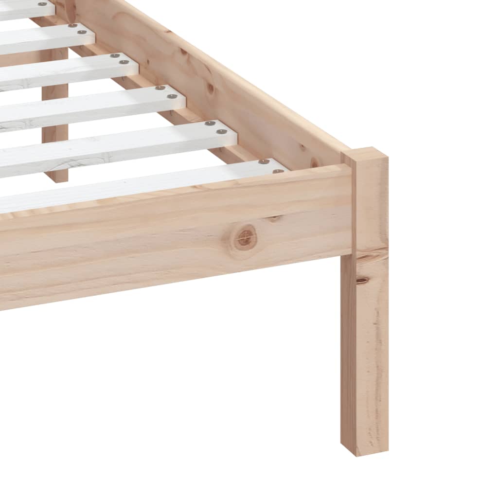 Cadru pat, 140x190 cm, lemn masiv de pin - Lando