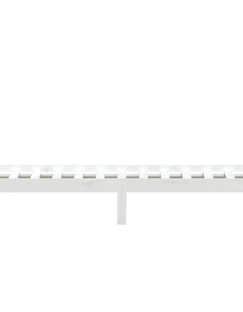 Загрузите изображение в средство просмотра галереи, Cadru de pat, alb, 90x200 cm, lemn masiv de pin - Lando
