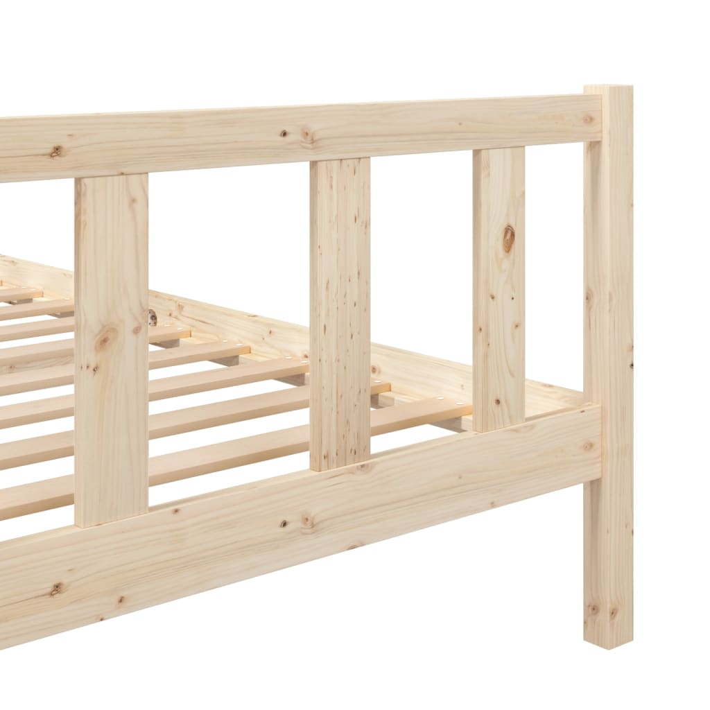 Cadru de pat dublu 4FT6, 135x190 cm, lemn masiv - Lando