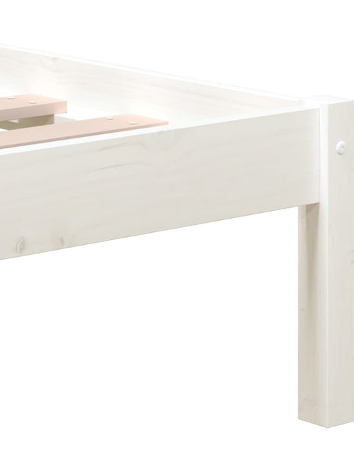 Încărcați imaginea în vizualizatorul Galerie, Cadru de pat 4FT Small Double, alb, 120x190 cm, lemn masiv - Lando
