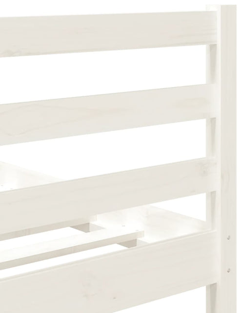 Загрузите изображение в средство просмотра галереи, Cadru de pat Single 3FT, alb, 90x190 cm, lemn masiv - Lando

