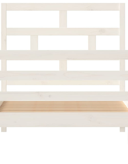 Încărcați imaginea în vizualizatorul Galerie, Cadru de pat ,alb, 90x200 cm, lemn masiv de pin - Lando
