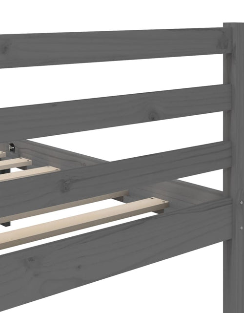 Загрузите изображение в средство просмотра галереи, Cadru de pat, gri , 200x200 cm, lemn masiv de pin - Lando
