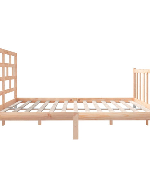 Încărcați imaginea în vizualizatorul Galerie, Cadru de pat mic dublu, 120x190 cm, lemn masiv de pin - Lando
