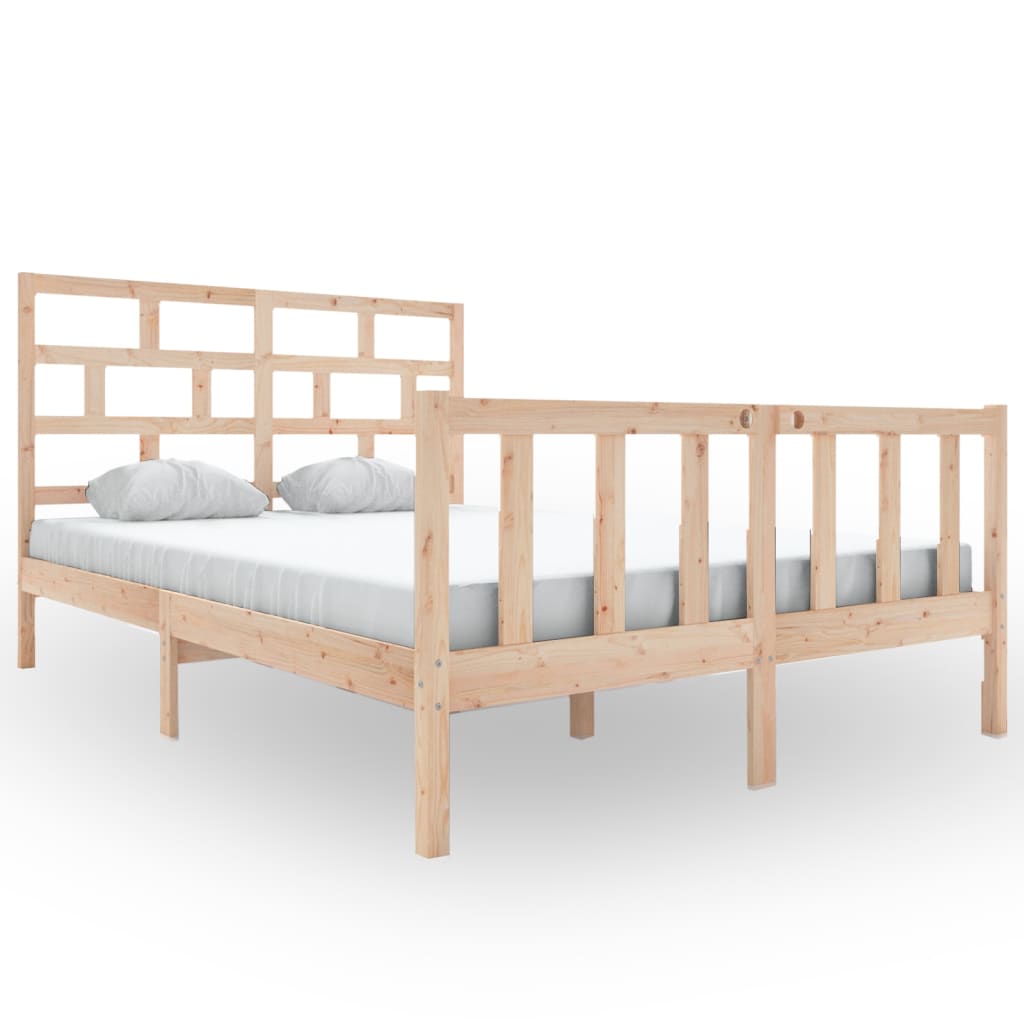 Cadru de pat, 160x200 cm, lemn masiv de pin - Lando