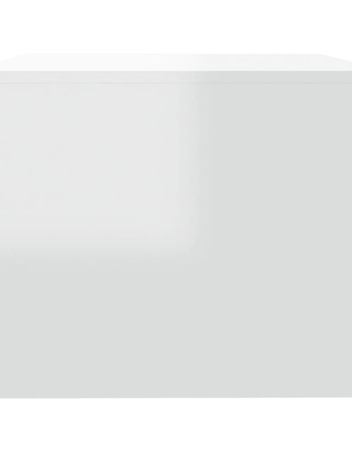 Загрузите изображение в средство просмотра галереи, Măsuță de cafea, alb extralucios, 102x55x42 cm, lemn prelucrat - Lando
