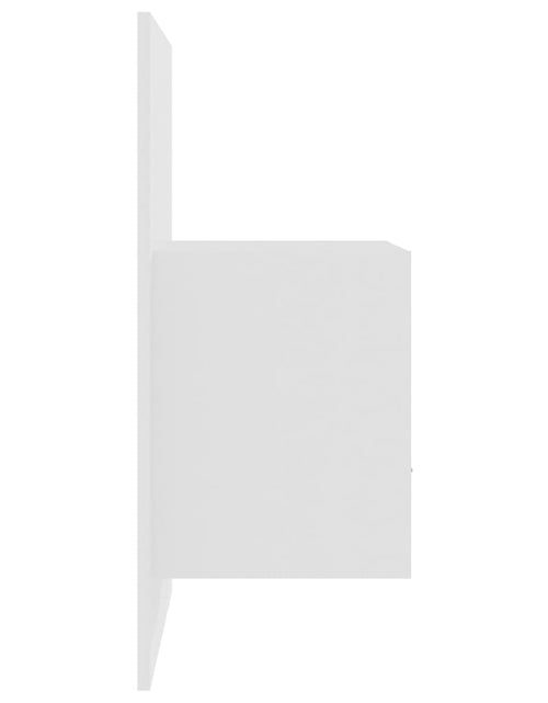 Încărcați imaginea în vizualizatorul Galerie, Noptieră de perete, alb extralucios - Lando
