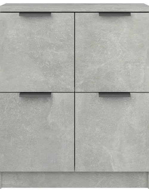 Загрузите изображение в средство просмотра галереи, Servantă, gri beton, 60x30x70 cm, lemn prelucrat Lando - Lando
