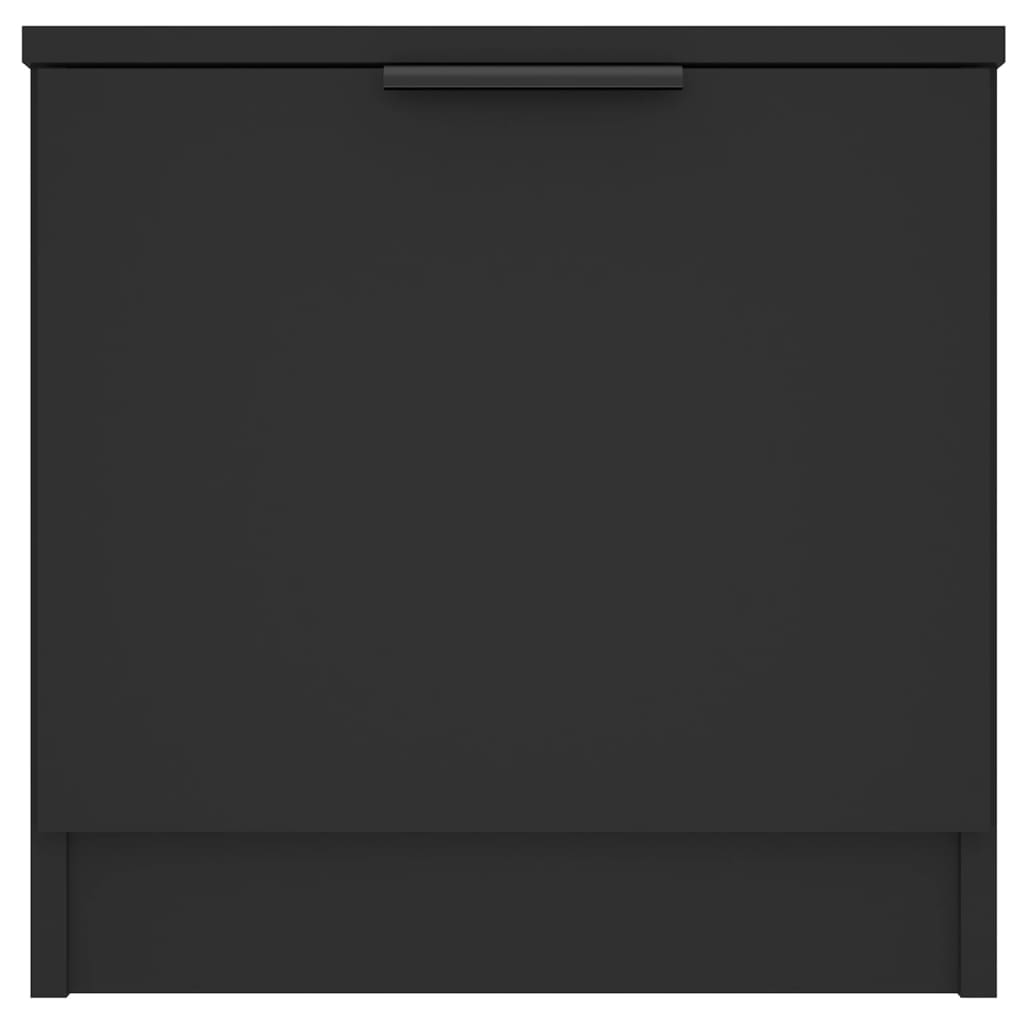Noptiere, 2 buc., negru, 40x39x40 cm - Lando