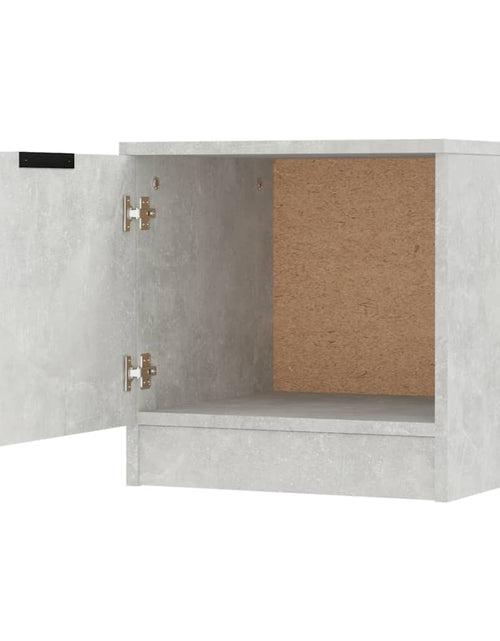 Încărcați imaginea în vizualizatorul Galerie, Noptieră, gri beton, 40x39x40 cm - Lando
