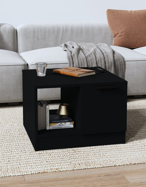 Încărcați imaginea în vizualizatorul Galerie, Măsuță de cafea, negru, 50x50x36 cm, lemn compozit - Lando
