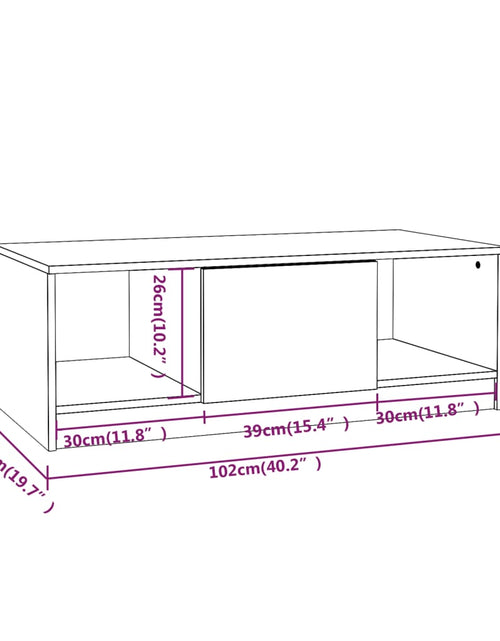 Încărcați imaginea în vizualizatorul Galerie, Măsuță de cafea, gri beton, 102x50x36 cm, lemn prelucrat - Lando
