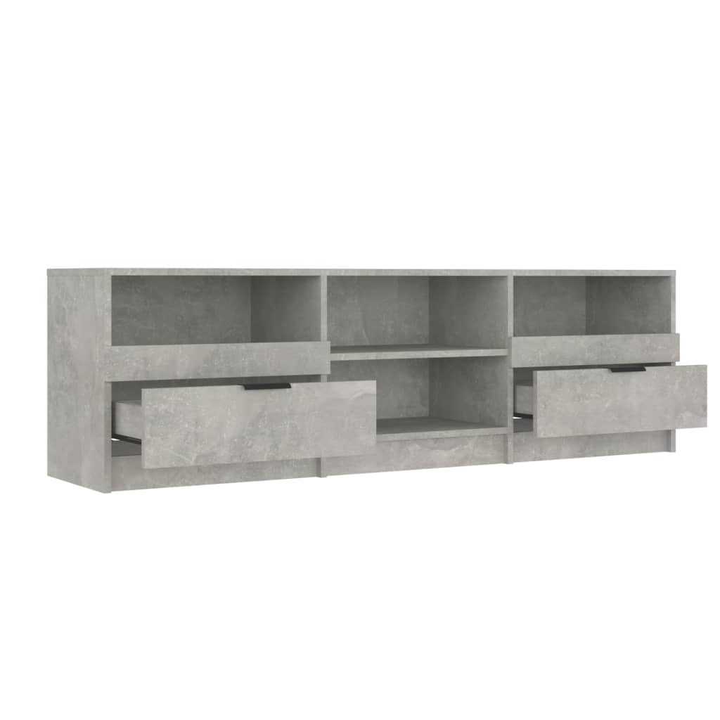 Comodă TV, gri beton, 150x33,5x45 cm, lemn prelucrat Lando - Lando