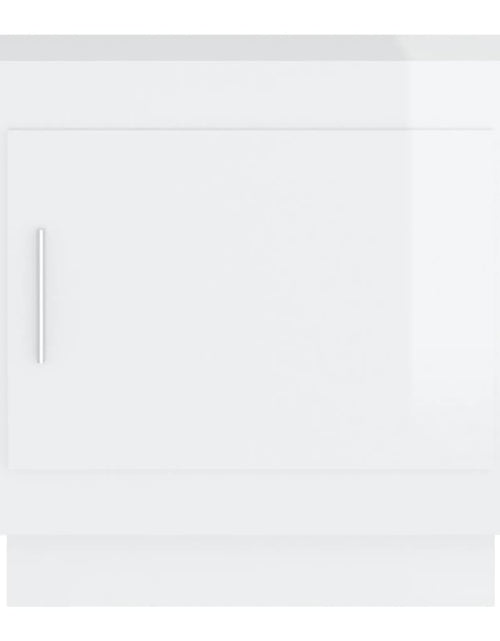 Загрузите изображение в средство просмотра галереи, Măsuță de cafea, alb extralucios, 51x50x45 cm, lemn compozit - Lando
