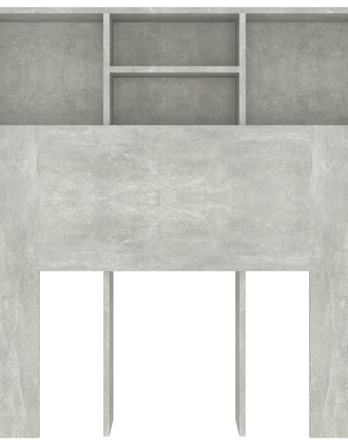 Загрузите изображение в средство просмотра галереи, Tăblie de pat cu dulap, gri beton, 100x19x103,5 cm - Lando
