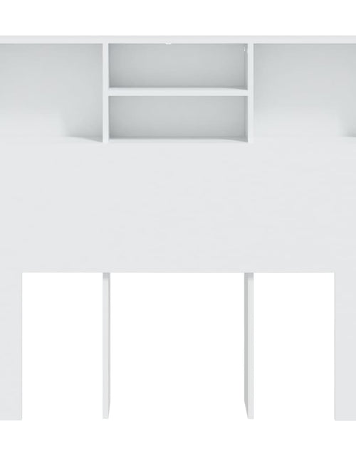 Загрузите изображение в средство просмотра галереи, Tăblie de pat cu dulap, alb, 120x19x103,5 cm - Lando
