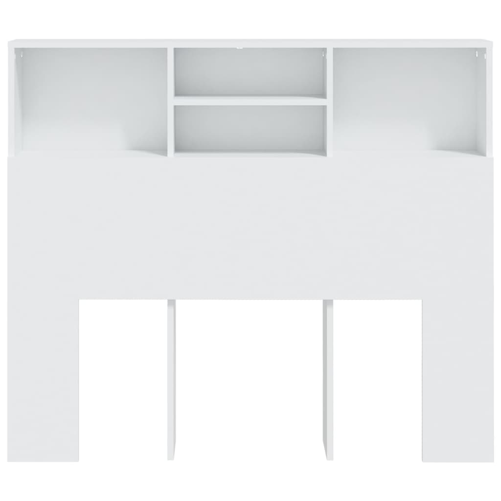 Tăblie de pat cu dulap, alb, 120x19x103,5 cm - Lando