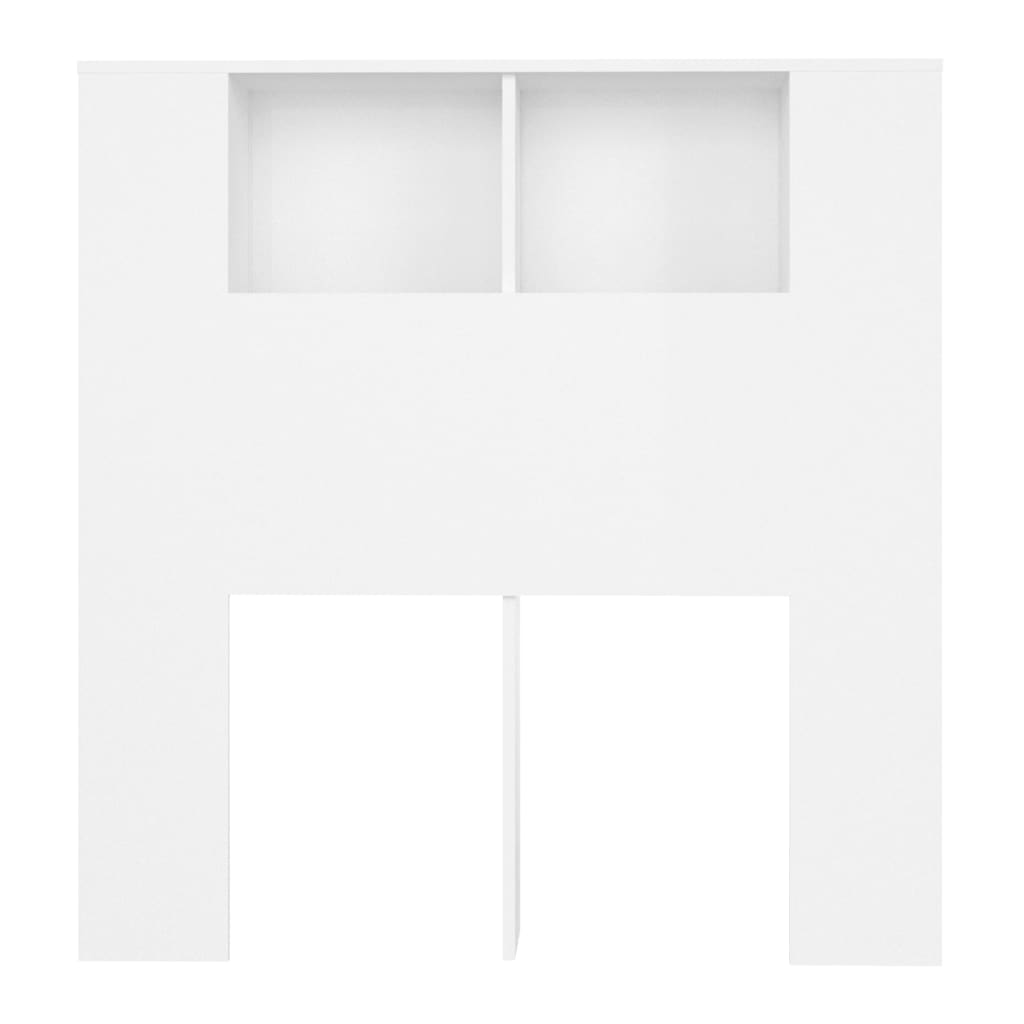 Tăblie de pat cu dulap, alb, 100x18,5x104,5 cm - Lando