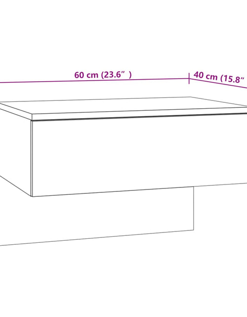 Загрузите изображение в средство просмотра галереи, Noptiere de perete, 2 buc., gri sonoma - Lando
