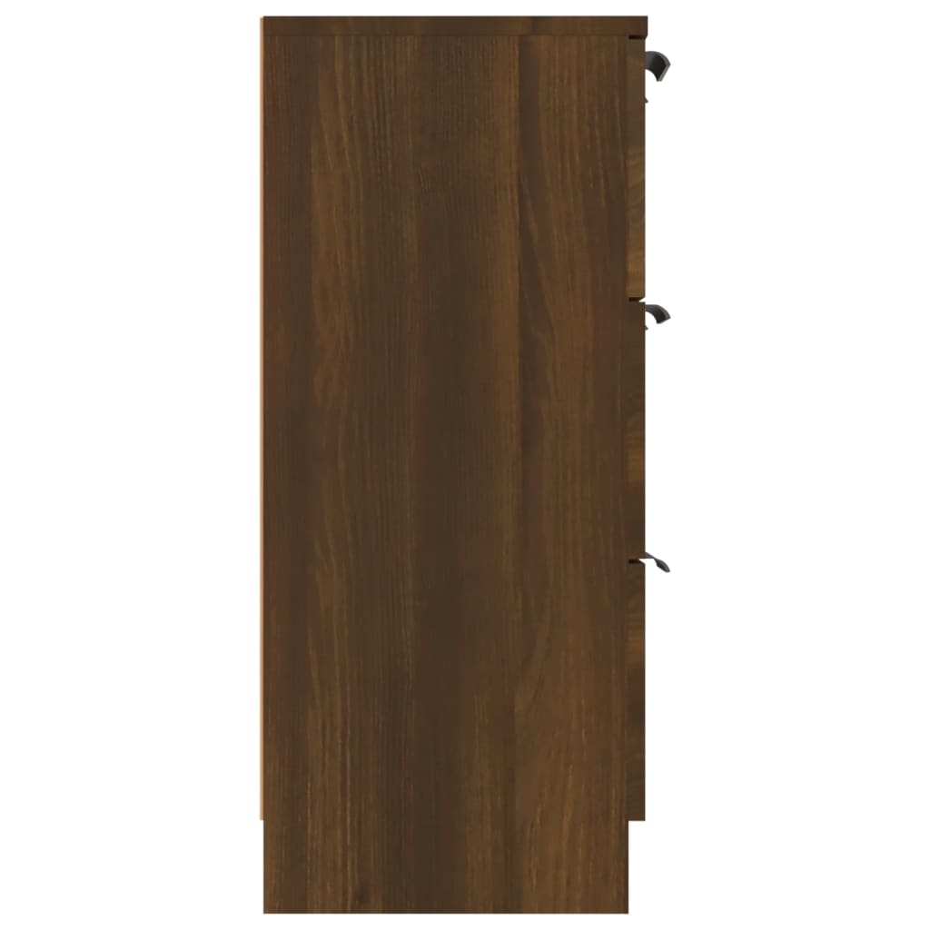 Servantă, stejar maro, 60x30x70 cm, lemn prelucrat Lando - Lando
