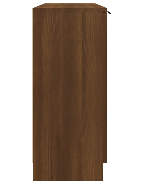 Încărcați imaginea în vizualizatorul Galerie, Servantă, stejar maro, 90,5x30x70 cm, lemn prelucrat Lando - Lando
