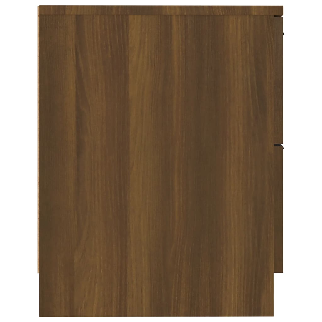 Noptiere de perete, 2 buc., stejar maro, lemn prelucrat - Lando