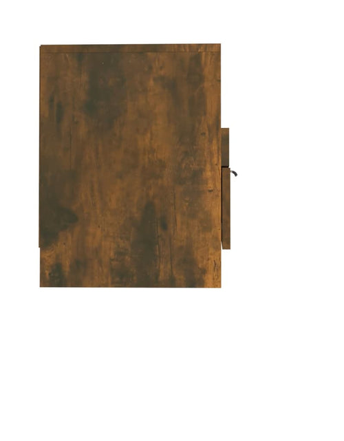 Încărcați imaginea în vizualizatorul Galerie, Comodă TV, stejar fumuriu, 150x33,5x45 cm, lemn prelucrat Lando - Lando
