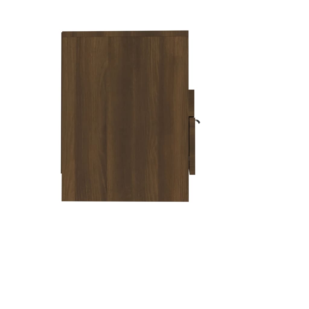 Comodă TV, stejar maro, 150x33,5x45 cm, lemn prelucrat - Lando