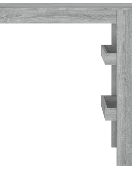 Загрузите изображение в средство просмотра галереи, Masă bar de perete gri sonoma 102x45x103,5 cm lemn compozit - Lando
