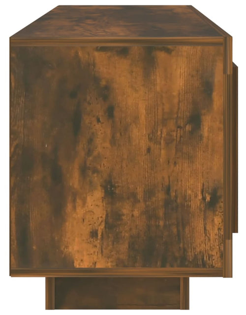 Încărcați imaginea în vizualizatorul Galerie, Comodă TV, stejar afumat, 102x35x45 cm, lemn prelucrat Lando - Lando
